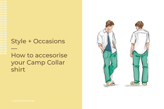 How to accesorise a men's camp collar shirt