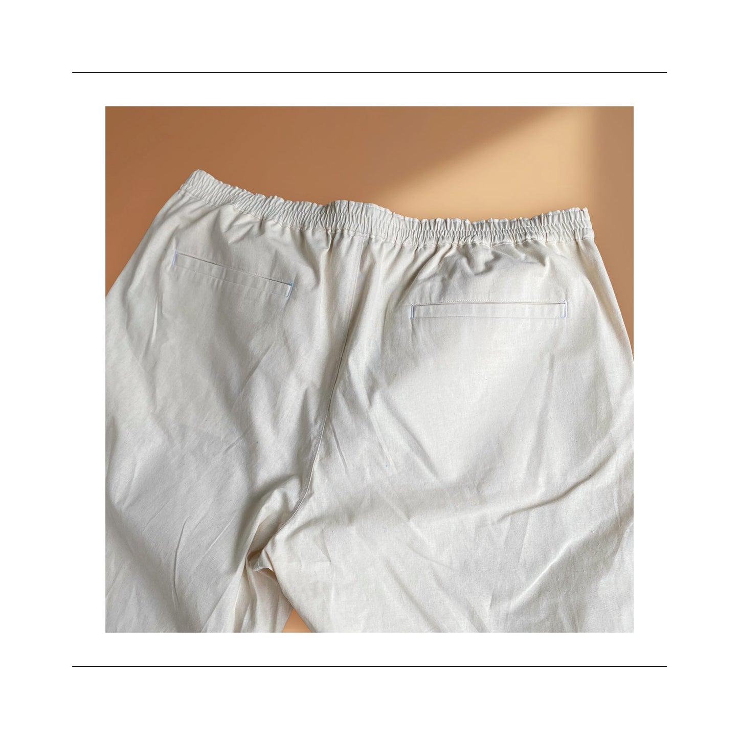 Beach Lounge Pant with welt pockets Sewing Pattern for Men Plus Size 3XL - 7XL