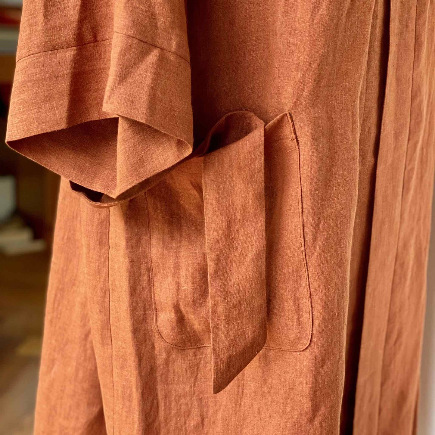 Gift Teenage boy Box sleeve robe PDF sewing pattern and how to sew tutorials size: S - XL