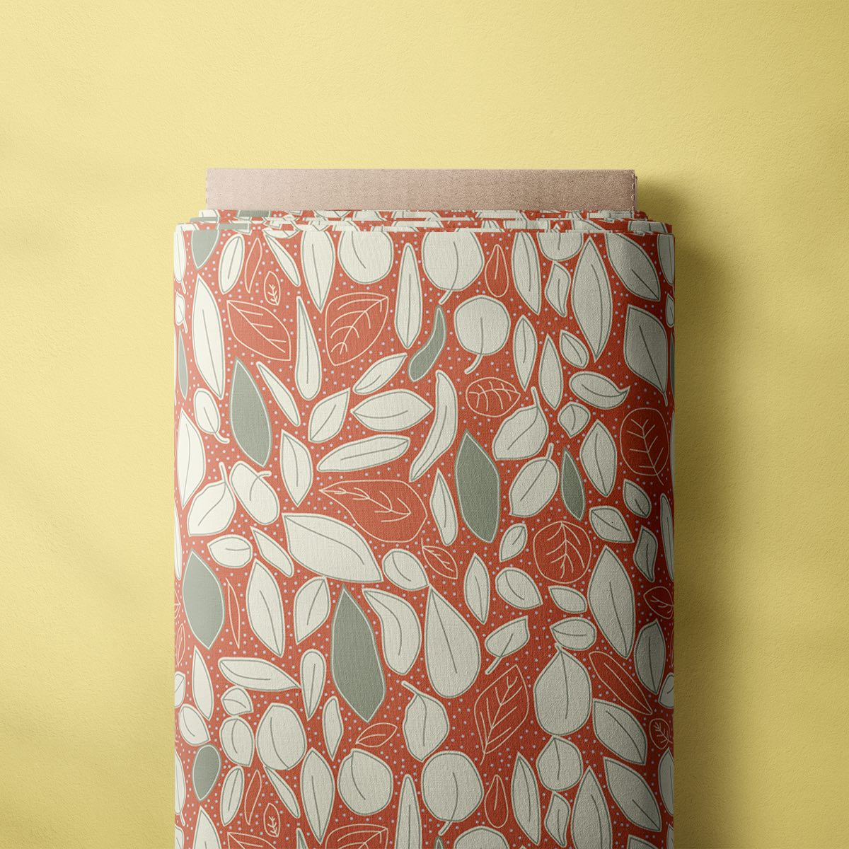 Camp Collar Shirt Kit - Botanical Leaves Orange
