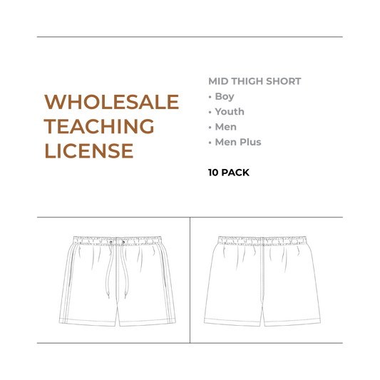 Wholesale Teaching License - Mid Thigh Short