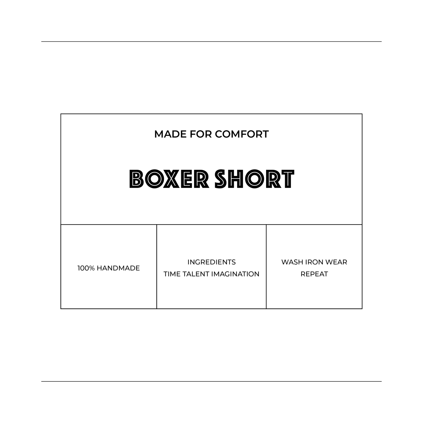 Product Wrapper - Boxer Shorts