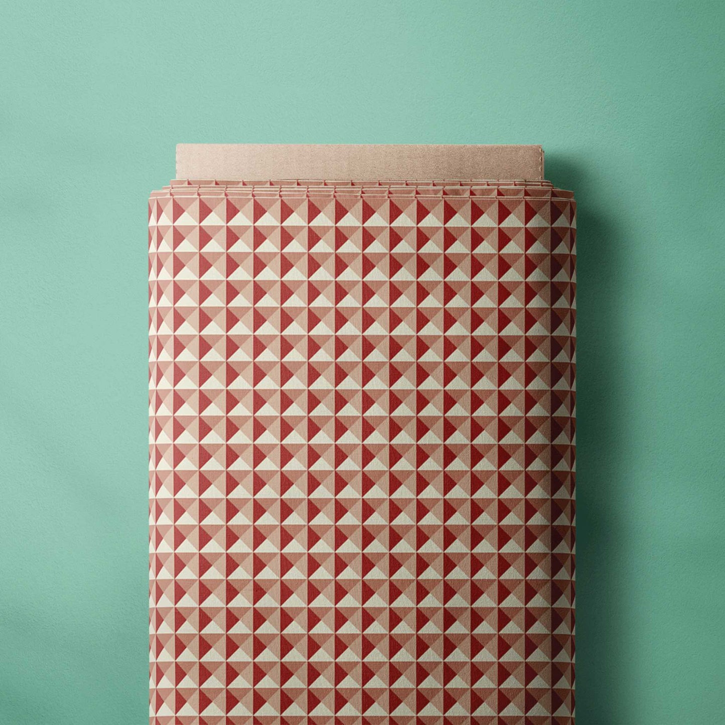 DIY Birthday Gift For Men: Cotton Poplin Fabric in 3D Check Red for men