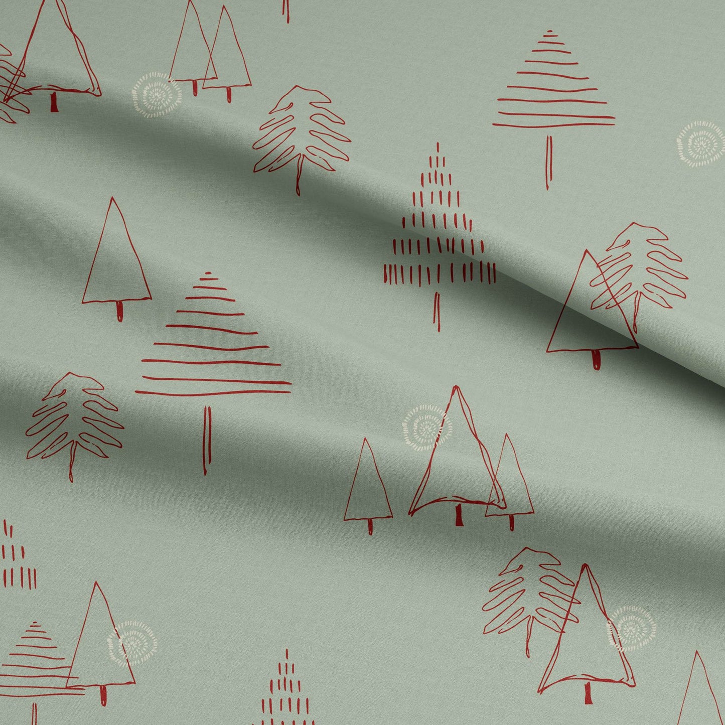 Fabric Cotton Poplin - Christmas Tree Green
