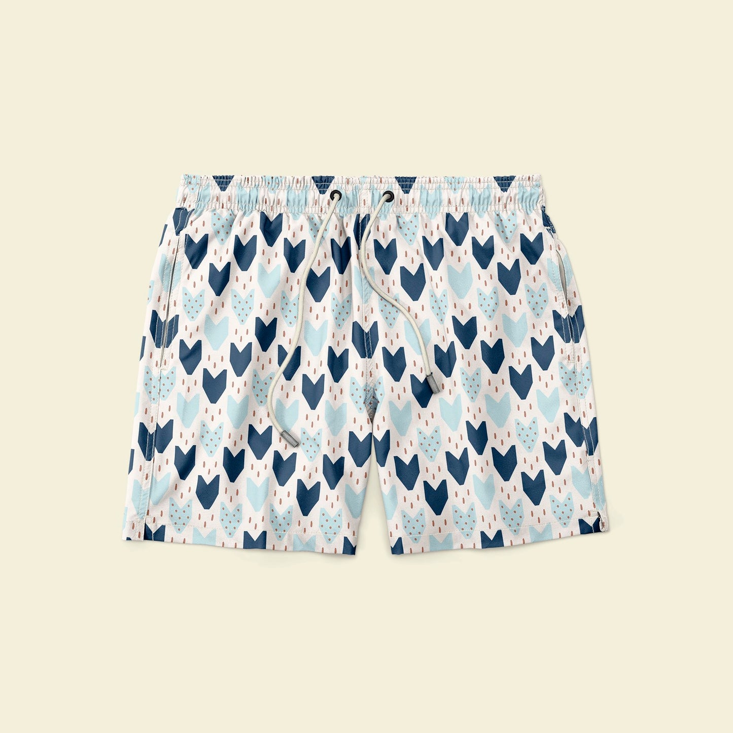 Sewing Pattern Mid thigh Mens Short Size S-2XL Front