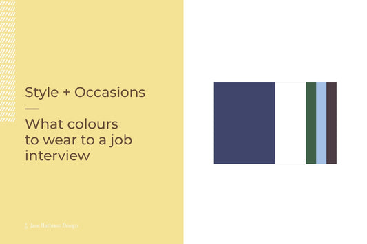 what colours to wear to a job interview