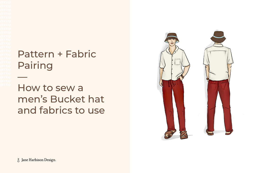 How to sew a bucket hat and fabric to use