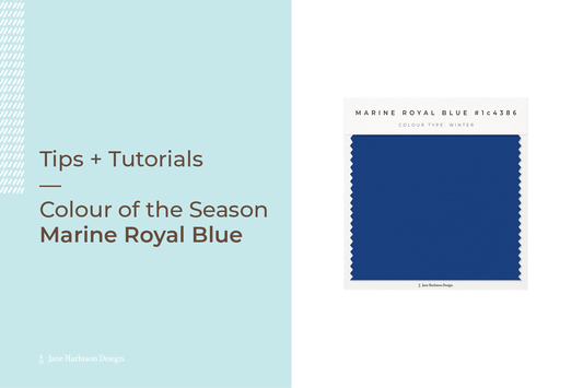 Colour of the Season Winter - Marine Royal Blue