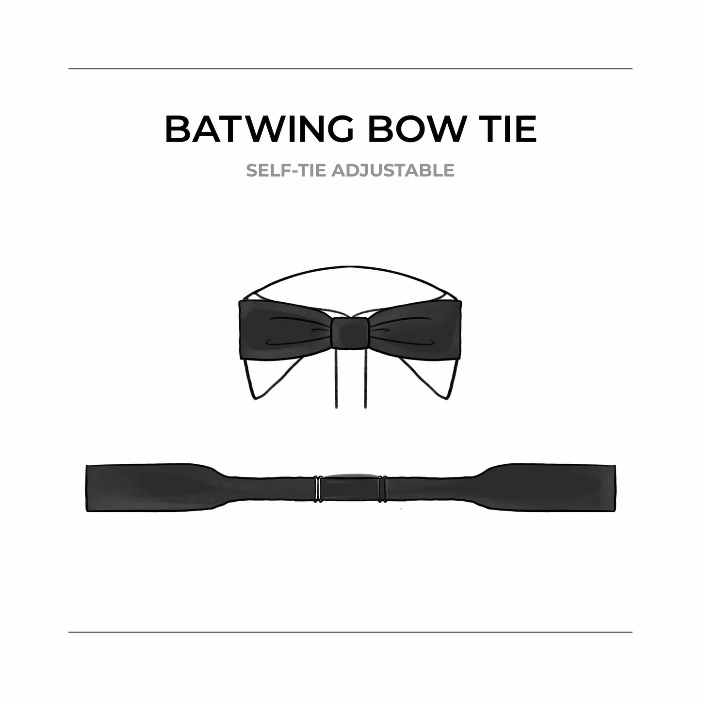 Batwing Bow Tie Pattern  Boy - Men Plus