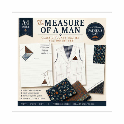 Father's Day Pocket Square & Stationery Bundle