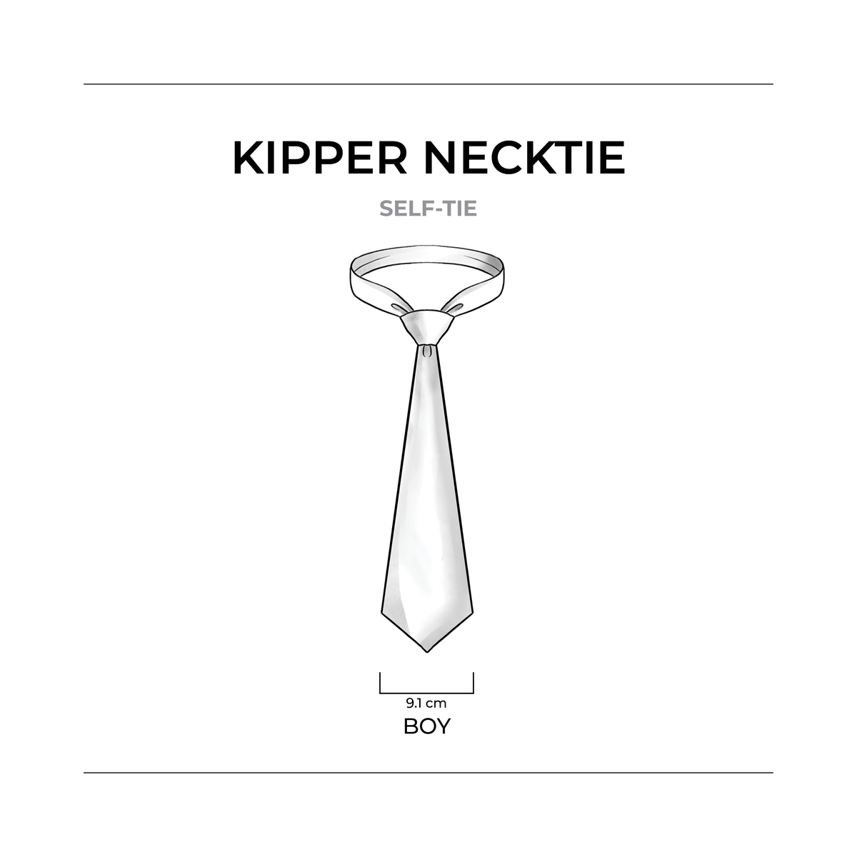 Boy Size 5-10 Kipper Tie PDF sewing pattern