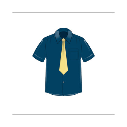 Kipper Tie PDF sewing pattern on retro camp collar shirt sewing pattern