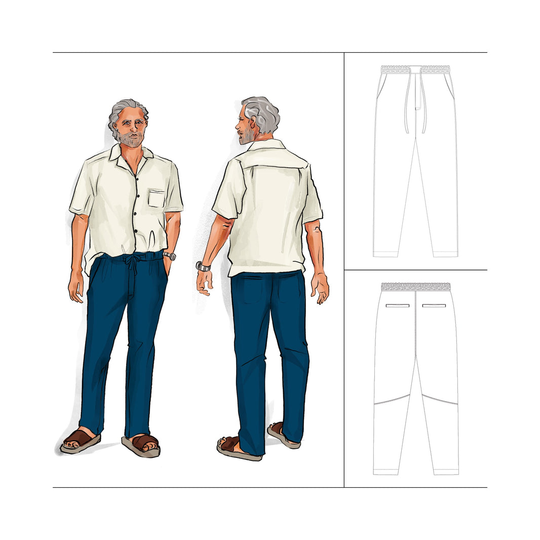 Top Men Sewing Patterns: Size S - Men Plus 7XL Downloadable – Jane ...