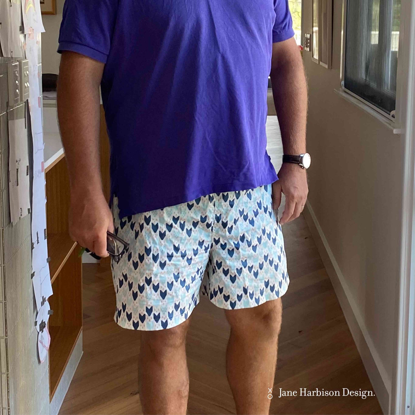 Men Mid Thigh Length Short sewing pattern