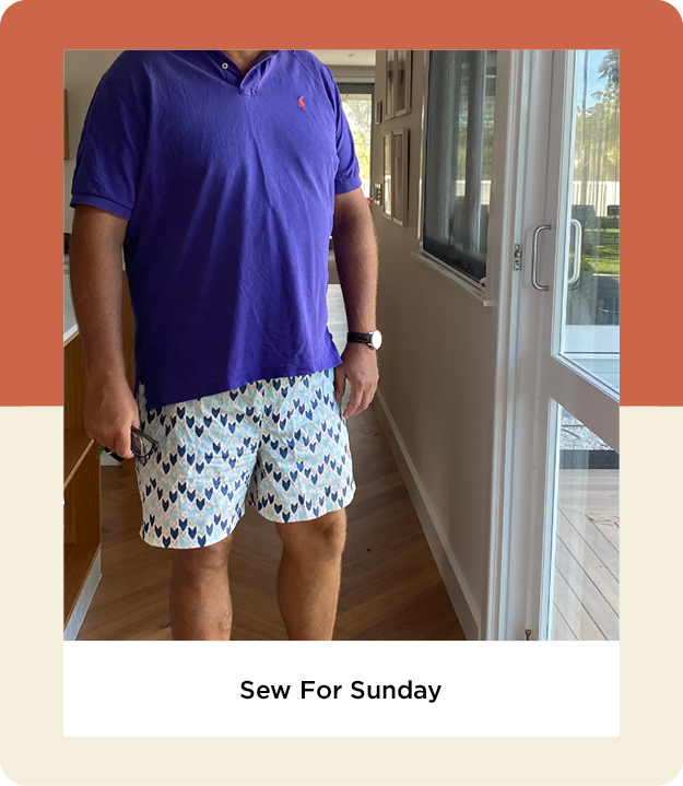 Men's Shirt Sewing Pattern - Fashionable Mid Thigh Length Short Perfect For Summer