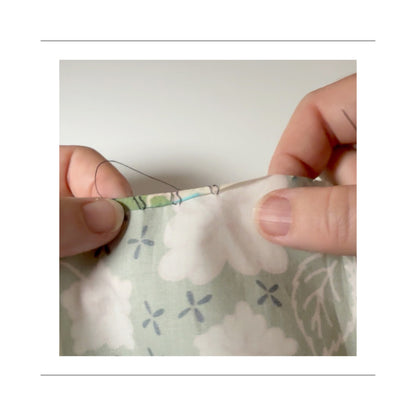 How to sew a pocket square with rolled hem by Jane Harbison Design