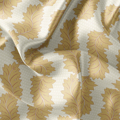 Fabric Satin - Acanthus Yellow